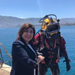 Michela Giuffrida incontra gli allievi commercial divers a Palermo 10 maggio 2019
